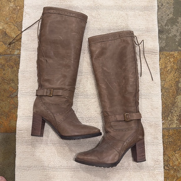 Knee-High Italian Leather Boots size 40 - Picture 6 of 13